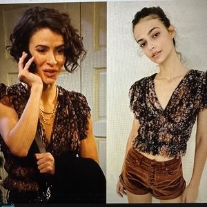 Free People Making Me Smile Sheer Top